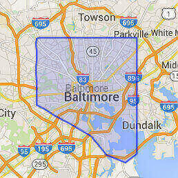 Service Areas Baltimore | 911 Restoration of Baltimore | Water Damage